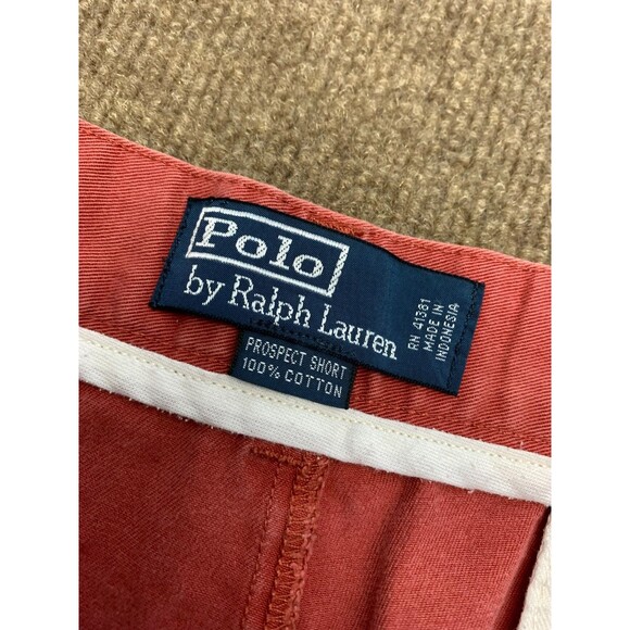 Polo Ralph Lauren Shorts Mens 32 Prospect Flat Front Chino Pre-Washed Preppy - Picture 7 of 9
